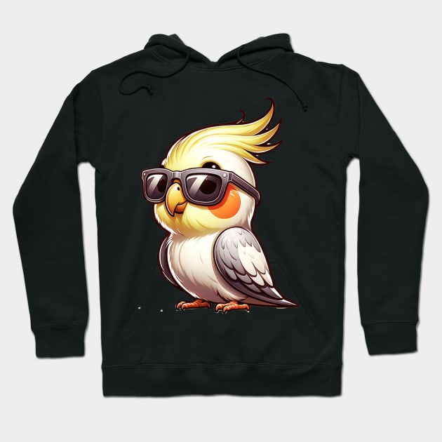 Cute Cool Cockatiel Bird Hoodie by The Jumping Cart
